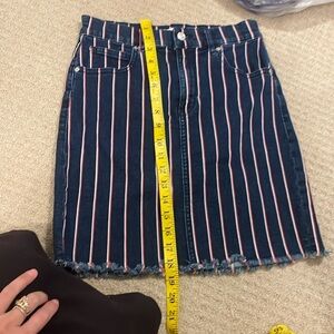 Dynamite striped denim skirt